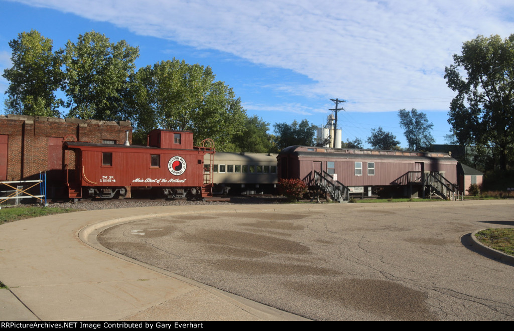 Outside the Minnesota Transportation Museum